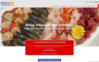 création du site internet de la Poissonnerie Beaume près de Belfort