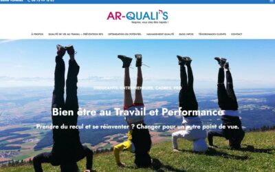 création du site internet de la société Ar-Qualis près de Montbéliard